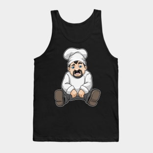 Chef with Chef's hat & Beard Tank Top